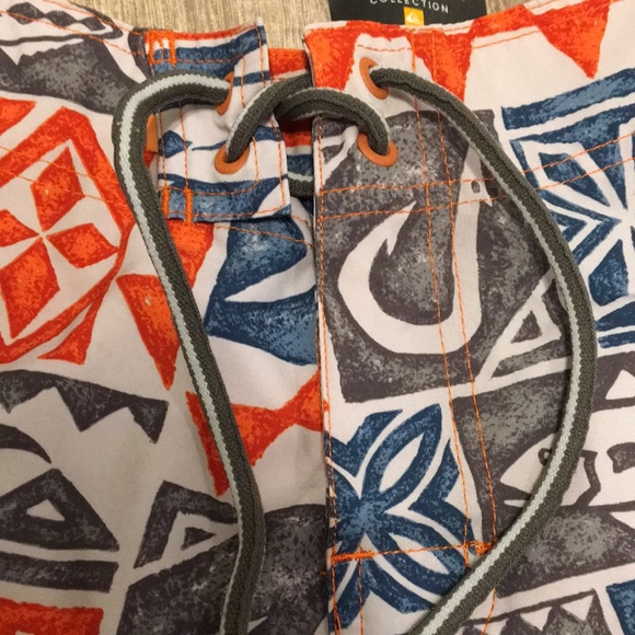 Quiksilver Waterman Collection Multicolored Fish Swim Trunks - Picture 2 of 9